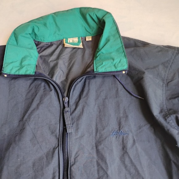 LL Bean Jacket Womens Medium Zip Pockets Anorak Short Outdoor Gorpcore - Picture 2 of 15